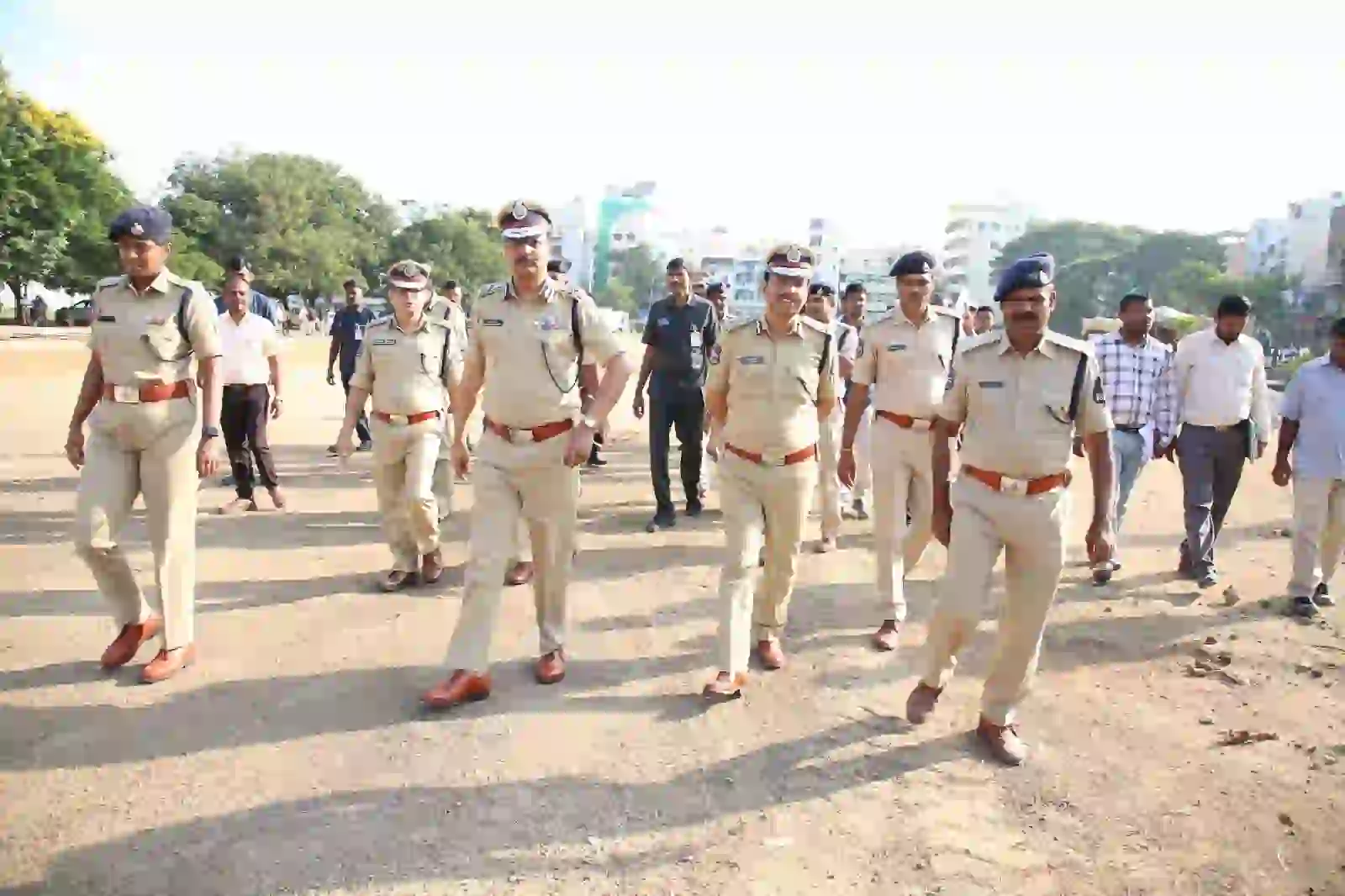 DGP : डीजीपी ने नए शहीद स्मारक स्तूप के कार्यों का निरीक्षण किया