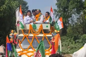 मंत्री पोंगुलेटी पहुंचे बिहार, कांग्रेस प्रत्याशी के नामांकन में भाग लिया