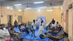 News Hindi : एनसीसी कैडेटों ने 178 यूनिट रक्तदान किया