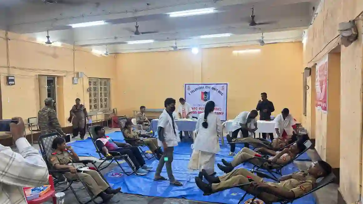 एनसीसी कैडेटों ने 178 यूनिट रक्तदान किया