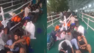 मुंबई स्टेशन पर छठ यात्रियों की भारी भीड़