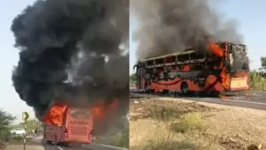 जैसलमेर बस हादसा, आग में झुलसकर 12 की मौत
