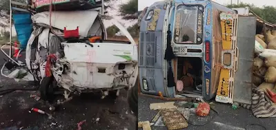 Latest Hindi News : जोधपुर–जैसलमेर हाईवे पर भीषण हादसा, रामदेवरा जा रहे 5 श्रद्धालुओं की मौत