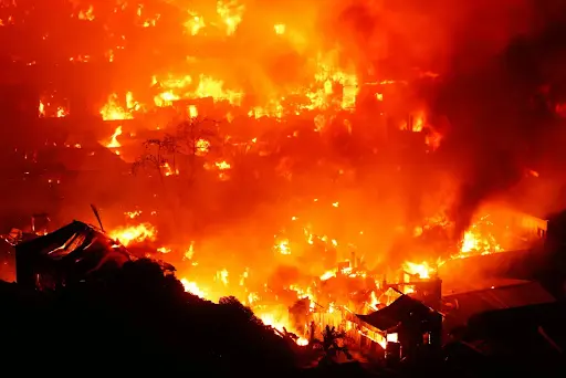 Dhaka: ढाका की सबसे बड़ी बस्ती कोराइल में भीषण आग