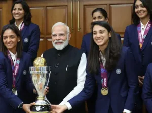 विश्वकप जीतने वाली महिला टीम ने प्रधानमंत्री से की मुलाकात