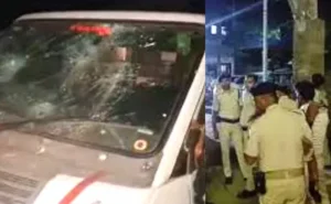 बिहार में पुलिस टीम पर हमला, चार जवान घायल, कई वाहन क्षतिग्रस्त