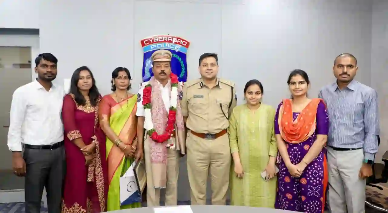 साइबराबाद पुलिस ने सेवानिवृत्त अधिकारियों को विदाई दी