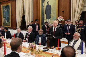 राष्ट्रपति भवन में पुतिन के लिए भव्य स्टेट डिनर