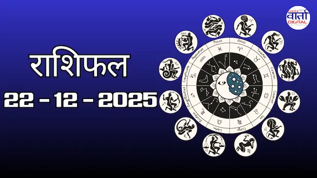 Today Rasifal : राशिफल – 22 दिसंबर 2025 Horoscope in Hindi