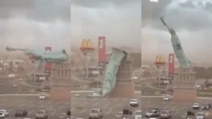 ब्राज़ील में तूफान का कहर, गिरी स्टैच्यू ऑफ लिबर्टी