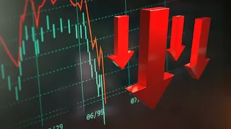 Sensex : सेंसेक्स 1066 अंक टूटकर 82,180 पर बंद