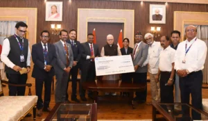 राज्यपाल जिष्णु देव वर्मा ने सशस्त्र बलों के लिए एसबीआई के योगदान की सराहना की