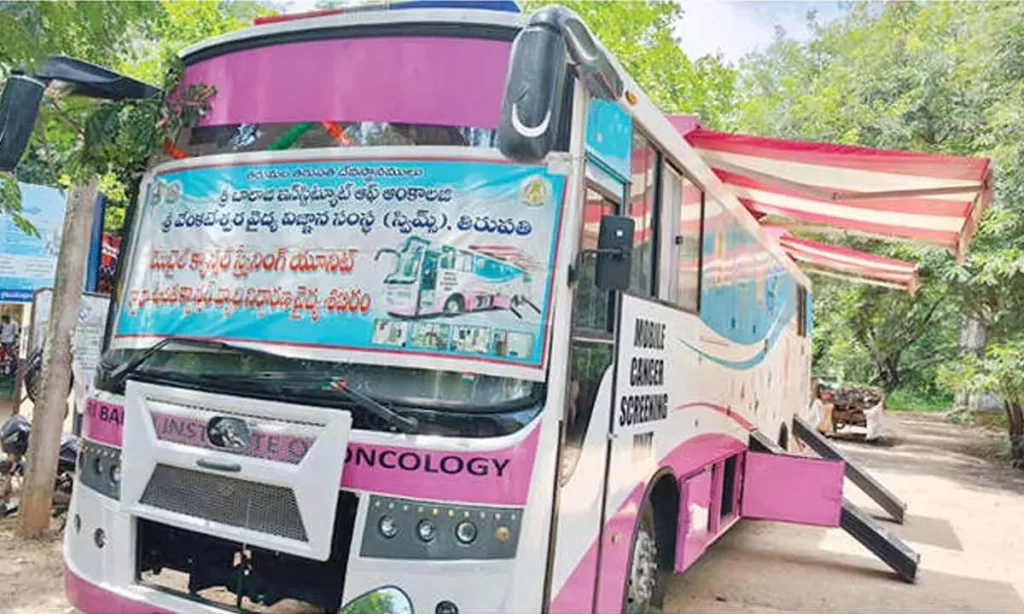 Cancer screening bus : कैंसर स्क्रीनिंग बस खुद चलाकर लॉन्च, बालकृष्ण की बड़ी पहल!