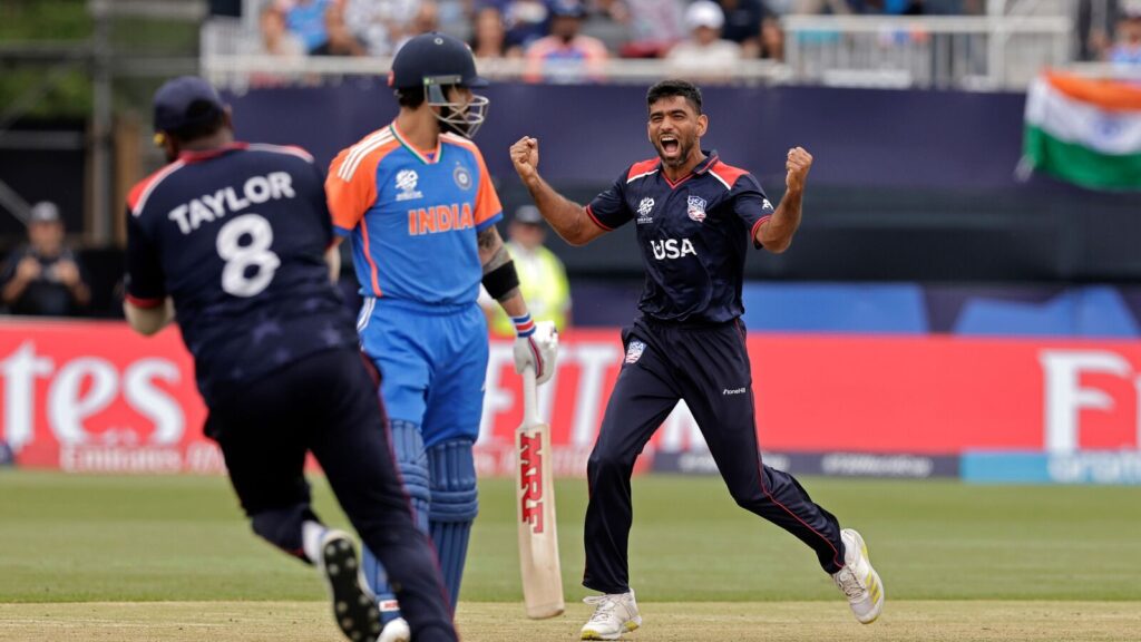 T20 World Cup 2026 : IND vs USA  टॉप ऑर्डर फेल, सूर्या ने संभाला भारत