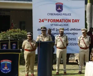 साइबराबाद पुलिस कमिश्नरेट का स्थापना दिवस मना
