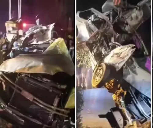 Jaipur- राजस्थान में दर्दनाक हादसा, हाईवे पर कार-ट्रेलर टक्कर, 6 युवकों की मौत