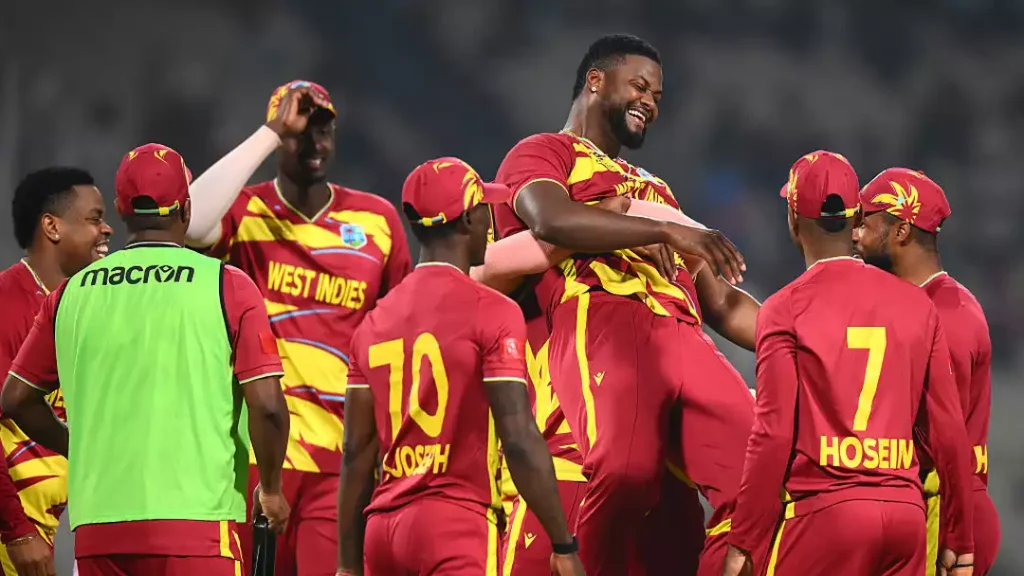 Romario Shepherd hat-trick : एक ओवर में 4 विकेट! शेफर्ड के दम पर विंडीज जीती