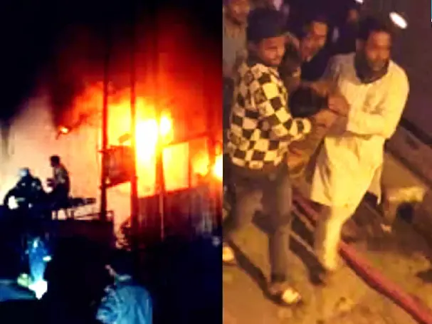 UP- मेरठ में तीन मंजिला मकान में आग का तांडव, महिला समेत पांच मासूमों की दर्दनाक मौत