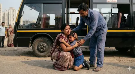 Noida : एमिटी स्कूल की लापरवाही: 6 घंटे तक बस में बंद रहा मासूम