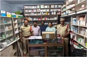 नशीली दवाओं की अवैध बिक्री और लेबल से छेड़छाड़ का खुलासा