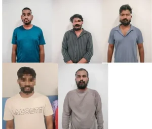 ऑनलाइन लोन धोखाधड़ी के पांच आरोपी गिरफ्तार