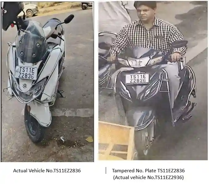 Crime : ट्रैफिक पुलिस ने फर्जी नंबर प्लेट का खुलासा, आरोपी गिरफ्तार