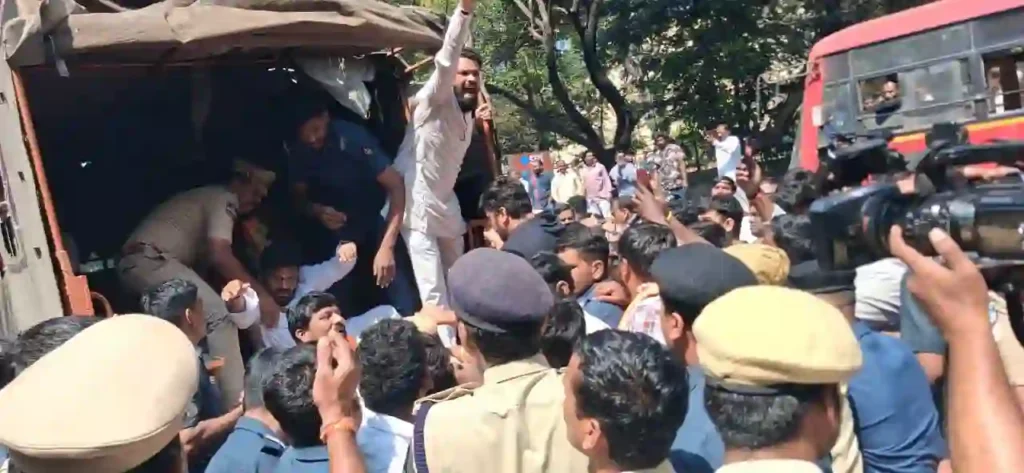 Politics : भाजपा कार्यकर्ताओं की डीजीपी कार्यालय का घेराव करने की कोशिश