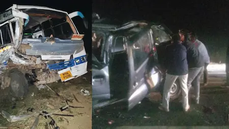 MP : भिंड-ग्वालियर नेशनल हाईवे पर भीषण सड़क हादसा