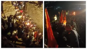 शिवजयंती पर किला शिवनेरी में उमड़ी भारी भीड़