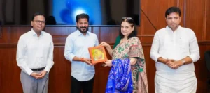 मुख्यमंत्री रेवंत रेड्डी से मेनका गांधी के प्रतिनिधिमंडल से की भेंट