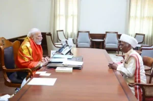 पूर्व राज्यपाल दत्तात्रेय ने दिल्ली में प्रधानमंत्री मोदी से भेंट की