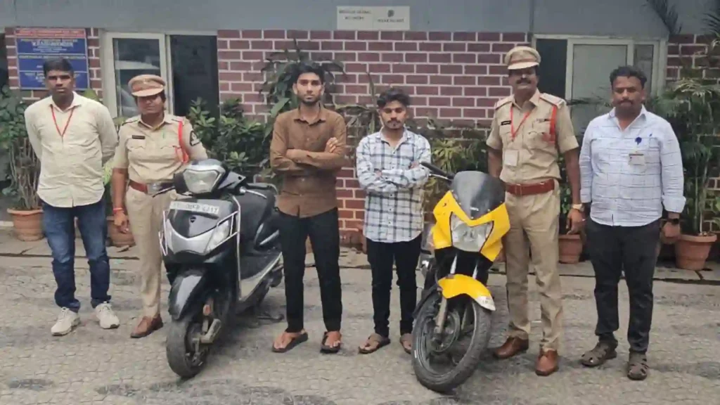 Crime : खतरनाक बाइक स्टंट करने वाले दो युवकों को गिरफ्तार