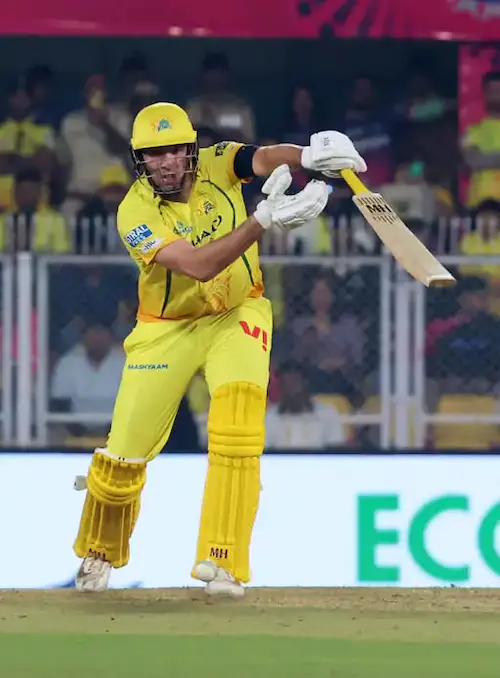 IPL- चेन्नई सुपर किंग्स 127 रन पर सिमटी, जैमी ओवरटन ने 43 रन बनाए