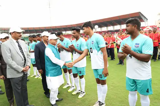 Hyderabad : बी. एन. मुल्लिक ऑल इंडिया पुलिस फुटबॉल चैंपियनशिप का आगाज