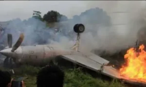 Colombia-कोलंबिया में वायुसेना का प्लेन क्रैश,100 से ज्यादा सैनिक सवार थे, 71 को जिंदा निकाला