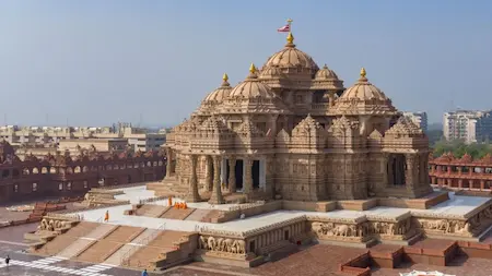 Delhi: 108 फीट स्वामीनारायण प्रतिमा का प्राण प्रतिष्ठा कल, अक्षरधाम