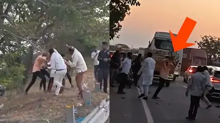 Telangana : एक्सीडेंट के बाद हिंसा, युवक को कार और लाठी से मारा