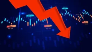 सेंसेक्स 1,837 अंक गिरकर 72,696 पर बंद हुआ