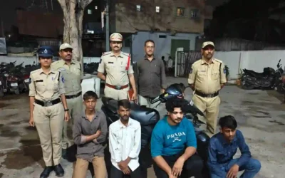 Hyderabad : खतरनाक बाइक स्टंट करने वाले चार आरोपी गिरफ्तार