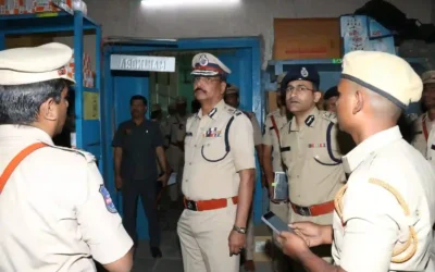 Telangana : डीजीपी ने आक्टोपस कार्यालय का किया निरीक्षण