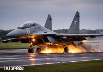 Pune: पुणे एयरपोर्ट पर IAF विमान की हार्ड लैंडिंग