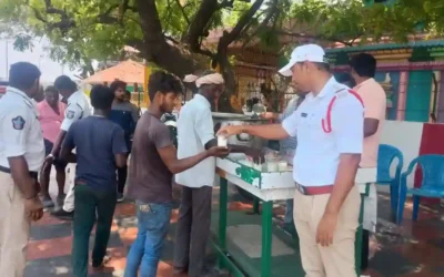 Vijayawada : एनटीआर जिले में पुलिस ने लगाए जल सेवा केंद्र