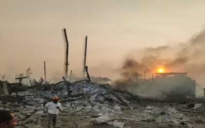 Sangareddy fire accident : संगारेड्डी इंडस्ट्रियल एरिया में भीषण आग