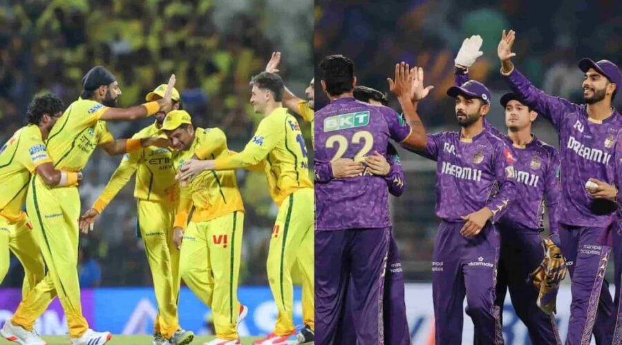 CSK vs KKR live score