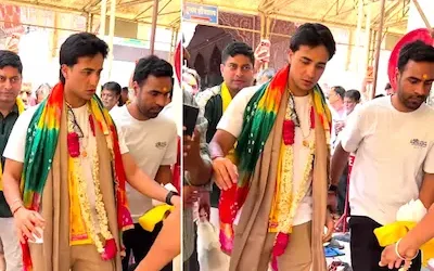 IPL 2026- वृंदावन में अभिषेक शर्मा की चप्पल चोरी, नाराज दिखे बल्लेबाज