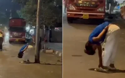 Mumbai : मीरा-भाईंदर में सड़क पर “जिंदा मूर्ति” बना युवक