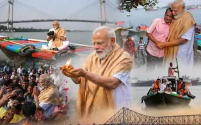 PM Modi : बंगाल चुनाव के बीच PM मोदी ने हुगली नदी में की नाव की सवारी