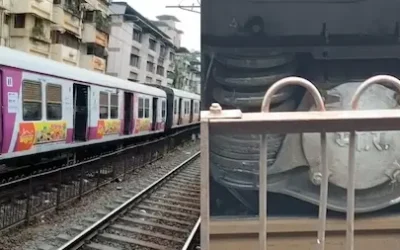 डोंबिवली स्टेशन पर लोकल ट्रेन पटरी से उतरी