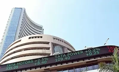 Sensex : सेंसेक्स 123 अंक गिरकर 77,989 पर बंद