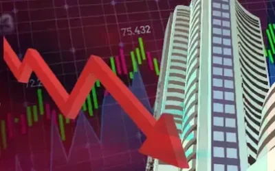 Sensex News : बाजार में बड़ी गिरावट, सेंसेक्स और निफ्टी लुढ़के